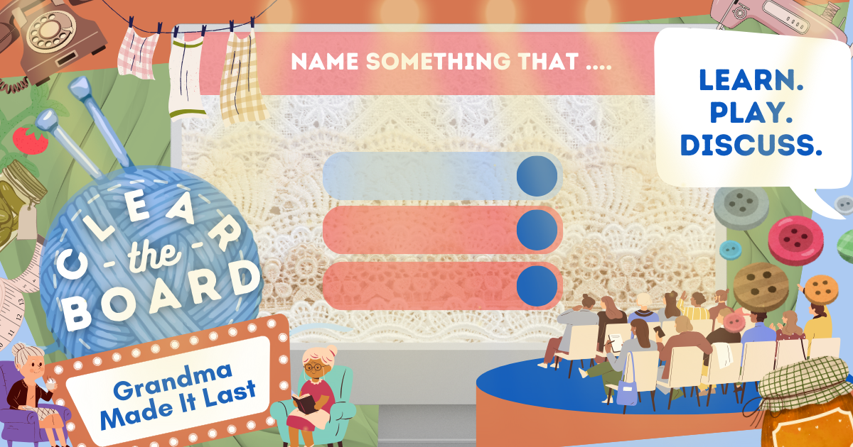 Grandma Made It Last - Women's History Month Game